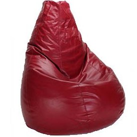 تصویر مبل شنی زرشکی چرمی 