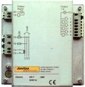 تصویر رگولاتور بانک خازنی، یانیتزا ساخت آلمان JANITZA مدل PROPHI-6R 