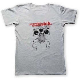 تصویر تی شرت مردانه به رسم طرح روانی موزیک کد 2225 