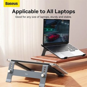 تصویر پایه استند لپتاپ بیسوس مدل B10053100811 Baseus B10053100811 UltraStable Series adjustable laptop stand