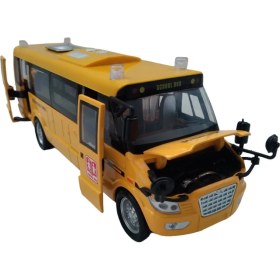 تصویر ماشین بازی مدل اتوبوس مدرسه کد 525 