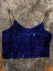 تصویر کراپ تاپ بند ماکارون پولکی فری سایز 