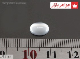 تصویر نگین چشم گربه سفید ظریف کد 132164 