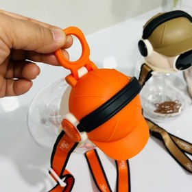 تصویر قمقمه طرح خرس هدست دار 