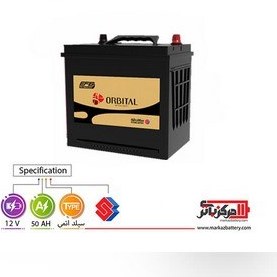 تصویر باتری سیلد (اتمی) 12 ولت 50 آمپر L2 اوربیتال EFB ا Orbital EFB 12V50AH VRLA Battery 