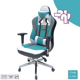 تصویر صندلی گیمینگ سه رنگ DXRACER 