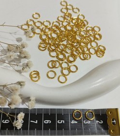 تصویر حلقه اتصال طلایی ۷ میل (۱۰ گرمی) 