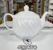 تصویر قوری 8 آلمانی پیچدار زرین دور طلا چینی زرین 