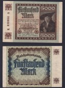 تصویر اسکناس 5000 مارک قدیمی آلمان98% 