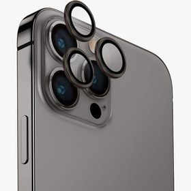 تصویر محافظ لنز دوربین یونیک مدل UNIQ Optix مناسب آیفون 15 Pro Max-نقره‌ای 