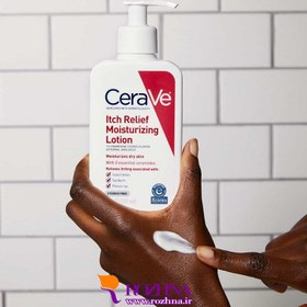 تصویر لوسیون کرم مرطوب کننده و ضد خارش سراوی CeraVe مدل Itch Relief تسکین دهنده و بازسازی پوستس CeraVe Itch Relief Moisturizing Lotion for Dry Skin 237ml