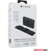 تصویر شارژر بی‌سیم سه‌کاره موفی مدل Mophie 3-in-1 travel charger with MagSafe 