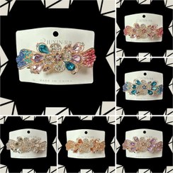 تصویر گیره فرانسوی سایز بزرگ طرح شبدر 