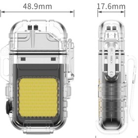 تصویر فندک پلاسمایی چراغ دار مدل Flashlight 