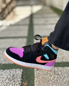 تصویر جردن وان مولتی کالر Jordan 1 Mid Multi-Color 