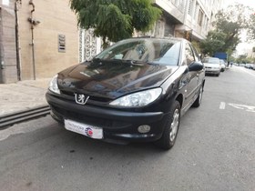 تصویر پژو 206 صندوقدار مدل 1393 ا V8 V8