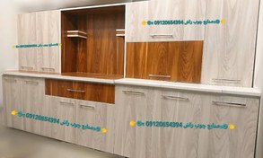 تصویر کابینت آشپزخانه آماده سه متری حاضری 3 متری ام دی اف 09120654394 کابینت مهدوی (صنایع چوبی راش ) قیمت محصول بصورت 3متر پایین 3 متر بالا محاسبه میشود (پک کامل محصول)