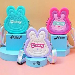 تصویر کیف دوشی دخترانه سیلیکونی طرح خرگوش 