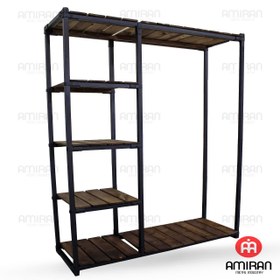 تصویر رگال بغل طبقه تک آویز کد ۱۰۱۶ مشکی 