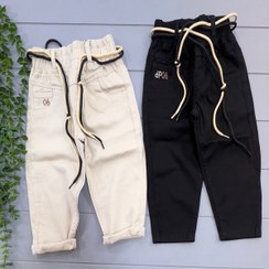 تصویر شلوار کتان اسپرت و ساده مدل ساعت_1674 