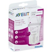 تصویر کیسه ذخیره شیر مادر 25 عددی اونت 