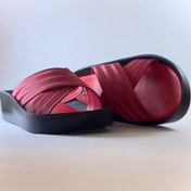 تصویر صندل زنانه راحتی ضربدری هیرو شیما زیره قایقی جلوباز/ مناسب پاهای پهن و پنجه دار 