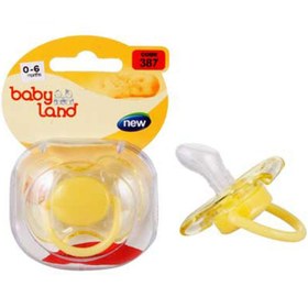 تصویر پستانک فندوقی شفاف 6 تا 18ماه بیبی لند کد 384 Baby Land Round Pacifier 6-18 Months 384Code