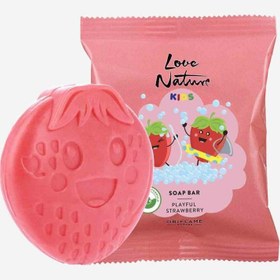 تصویر صابون کودکان 40845 ا LOVE NATURE Kids Soap Bar Playful Strawberry 40845 LOVE NATURE Kids Soap Bar Playful Strawberry 40845