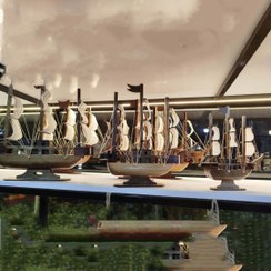 تصویر کشتی چوبی دکوری 