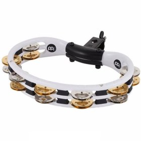 تصویر تمبورین گیره دار مینل مدل TMT2M-WH Meinl Percussion TMT2M-WH Mountable ABS Plastic Tambourine