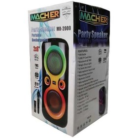 تصویر اسپیکر بلوتوثی قابل حمل مچر مدل Macher MR-2000 ا Macher MR-2000 portable bluetooth speaker Macher MR-2000 ا Macher MR-2000 portable bluetooth speaker