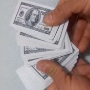 تصویر پاسور مقوایی طرح دلار شعبده بازی 