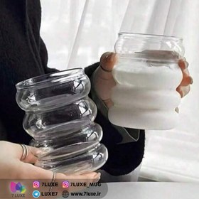 تصویر ماگ شیشه ای لوتوس 