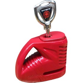 تصویر قفل دیسک موتور سیکلت تایوانی RED - padlock Taiwanese padlock motorcycle disc lock RED