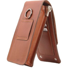 تصویر کیف چرم پاوربانک و گوشی DUNMOD 