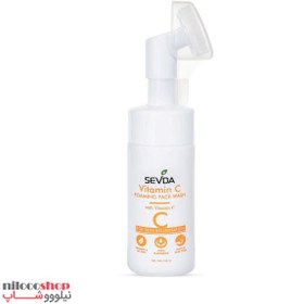 تصویر فوم شستشوی صورت مدل ویتامین سی سودا 150 میلی لیتر Sevda vitamin C Face Wash Foam 150 Ml