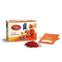 تصویر چای سیاه کیسه‌ای زعفرانی سحرخیز 