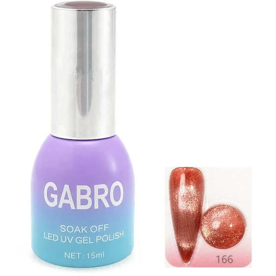 خرید و قیمت ژل لاک ۱۵ میل گابرو کد ۱۶۶ آیس GABRO | ترب