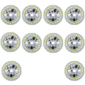 تصویر چیپ ال ای دی 9 وات مدل D40 بسته 10 عددی - آفتابی 