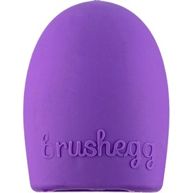 تصویر براش شور مدل سیلیکونی با ارسال رنگ رندوم متفرقه بنفش Silicon Brush Wash