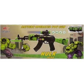 تصویر تفنگ کلاش موزیکال هالک چراغدار 3500 flash gun hulk 