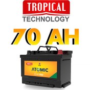 تصویر باتری 70 آمپر سپاهان گرمسیری اتمیک نصب رایگان 