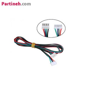 تصویر سیم تبدیل 6 پین به 4 پین استپر موتور (XH) طول 50 سانتی متر X-H stepper motor cable 50 cm Length