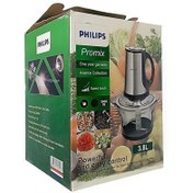 تصویر خردکن فیلیپس NM1384 ظرفیت ۳.۸ لیتر قدرت ۳۰۰۰ وات با ۴+۶ تیغه Philips Chopper Promix NM1384 3.8L