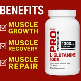 تصویر گلوتامین 1000 جی ان سی GNC Glutamine 1000