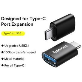 تصویر مبدل USB 3.1 به USB-C باسئوس مدل ZJJQ000103 