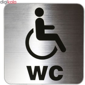 تصویر تابلو نشانگر دلفین طرح wc کد 66 