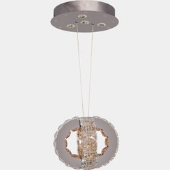 تصویر لوستر مدرن آویز دو حلقه کد 0555 دکورابو 