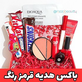 تصویر باکس هدیه پک هدیه قرمز رنگ Red box,gift