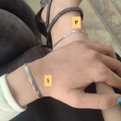 تصویر دستبندو پابند هرینگبون طلایی و نقره ای 